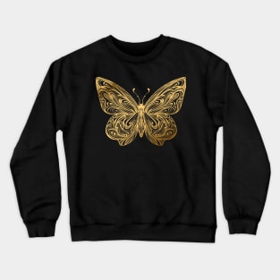 Gold Butterfly Crewneck Sweatshirt